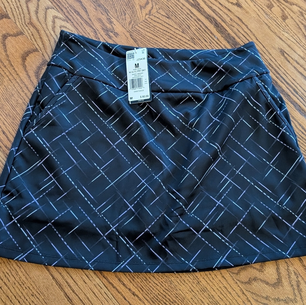 NEW! Women's Adidas Golf Patterned A-Line Skort Size Medium